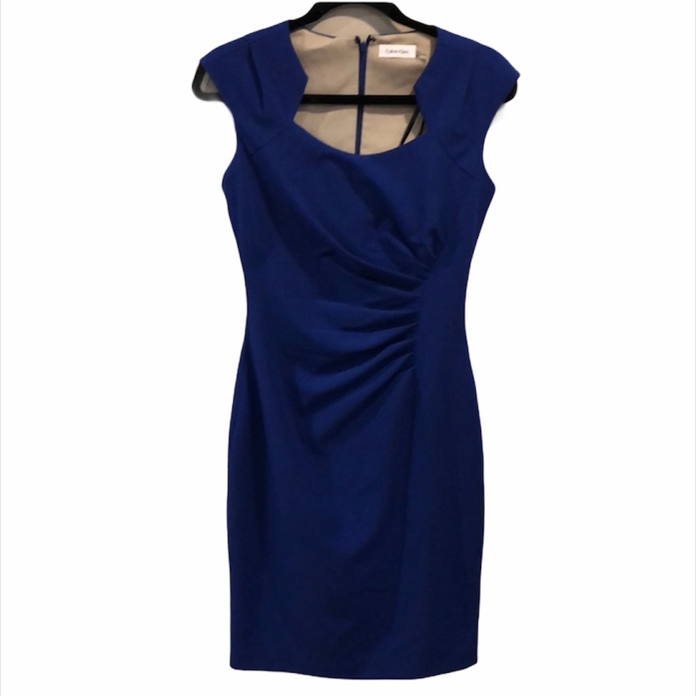 Blue Calvin Klein Sleeveless Dress Sz 2